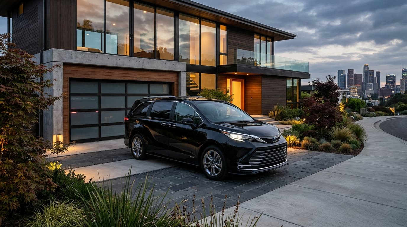 Toyota Sienna XLE (Midnight Black) Luxury Car Service Miami