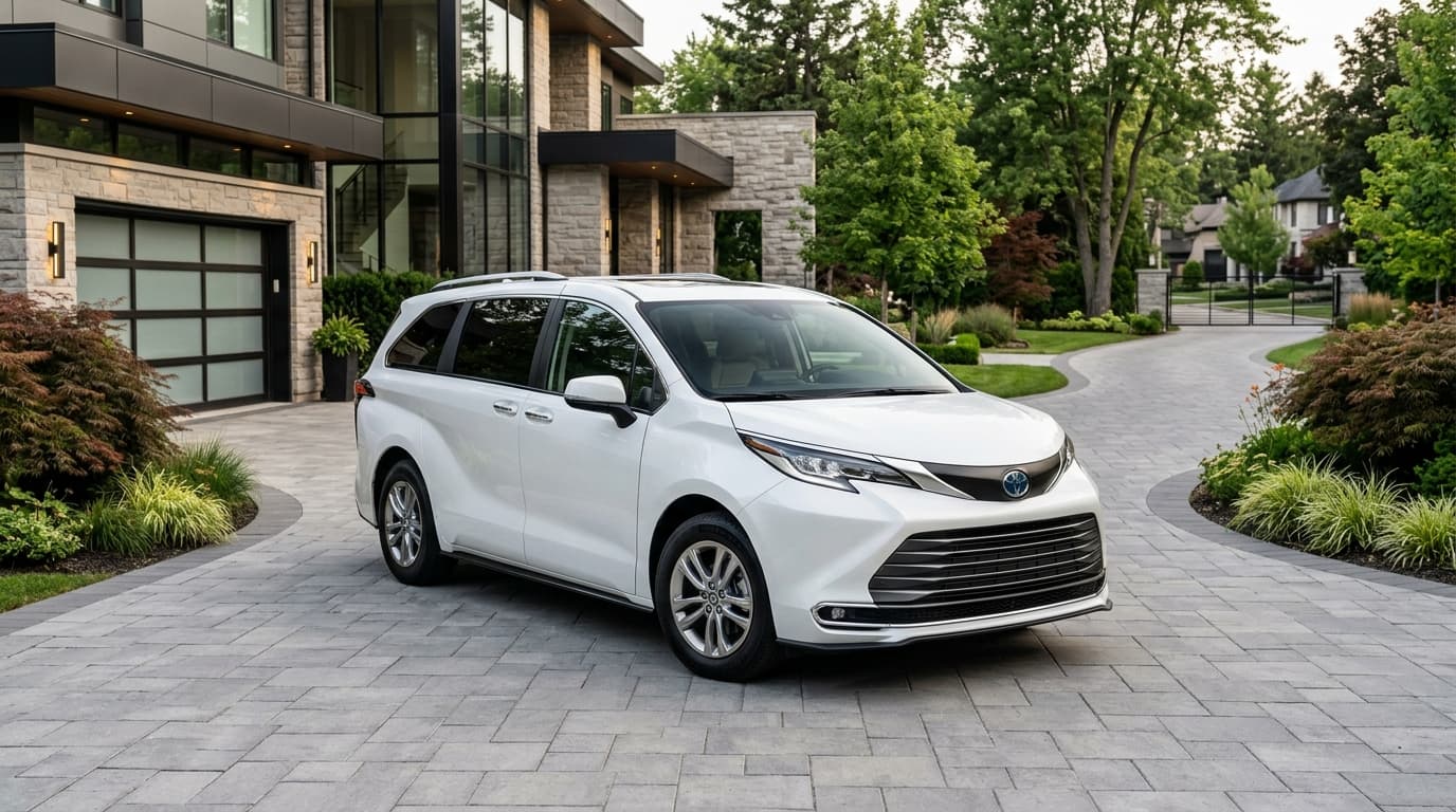 Toyota Sienna XLE (Pearl White)